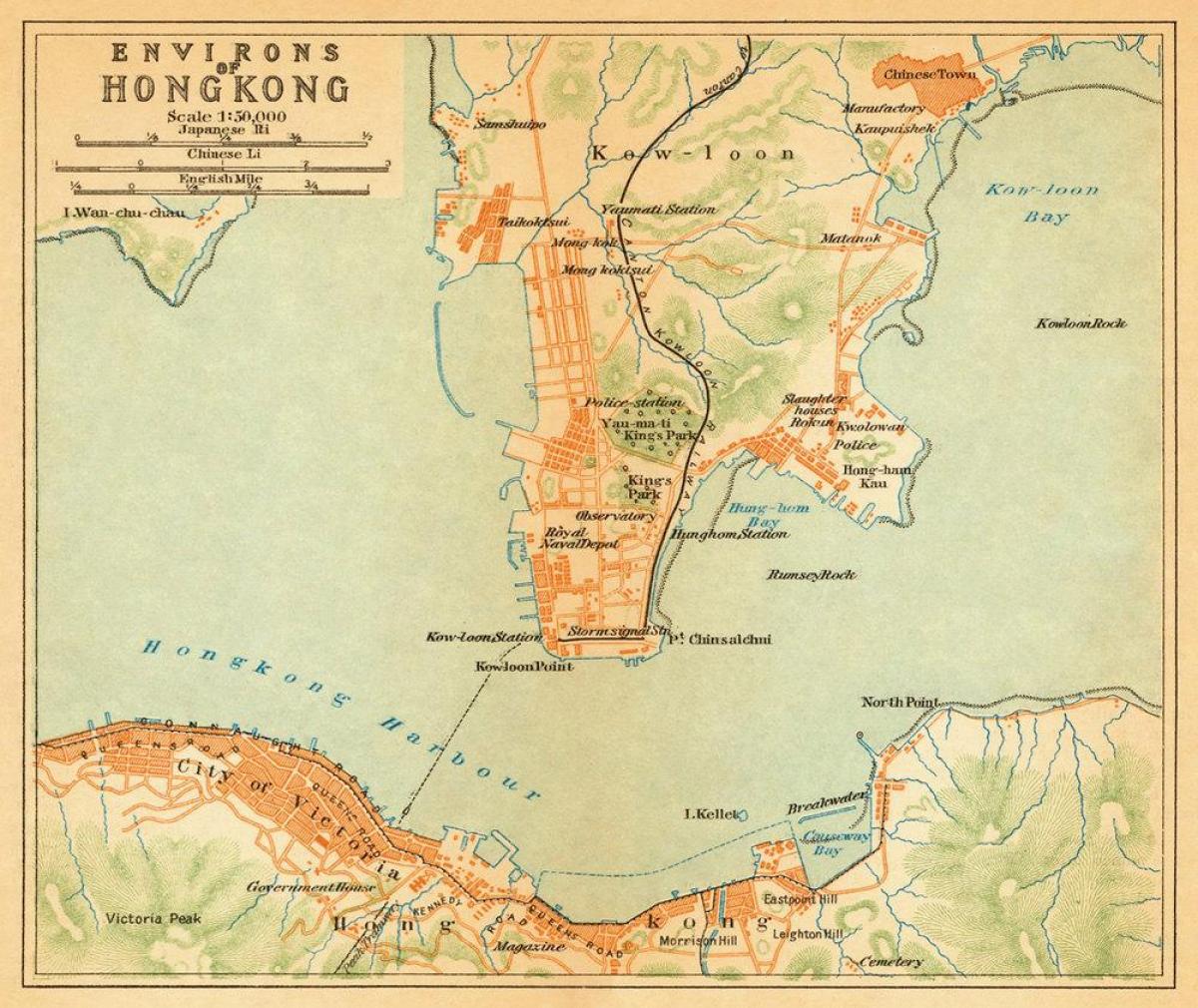 Hong Kong eski harita