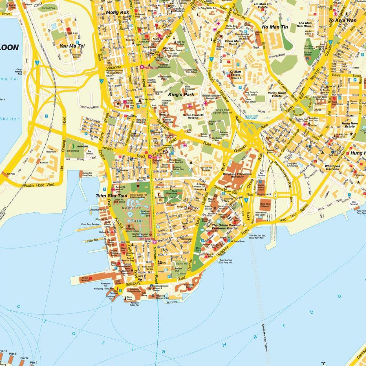 Hong Kong şehir haritası