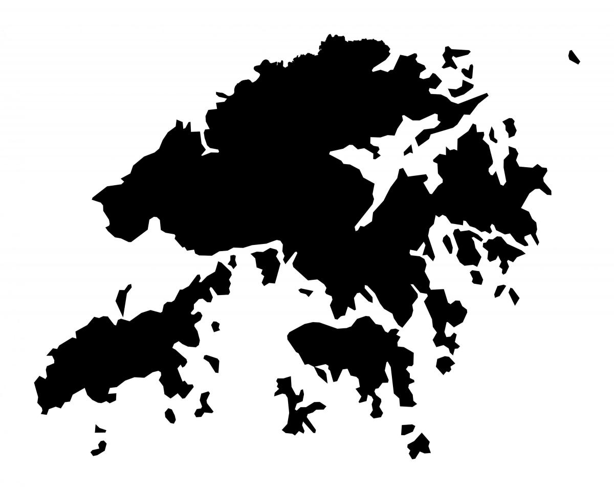 Hong Kong haritası vektör