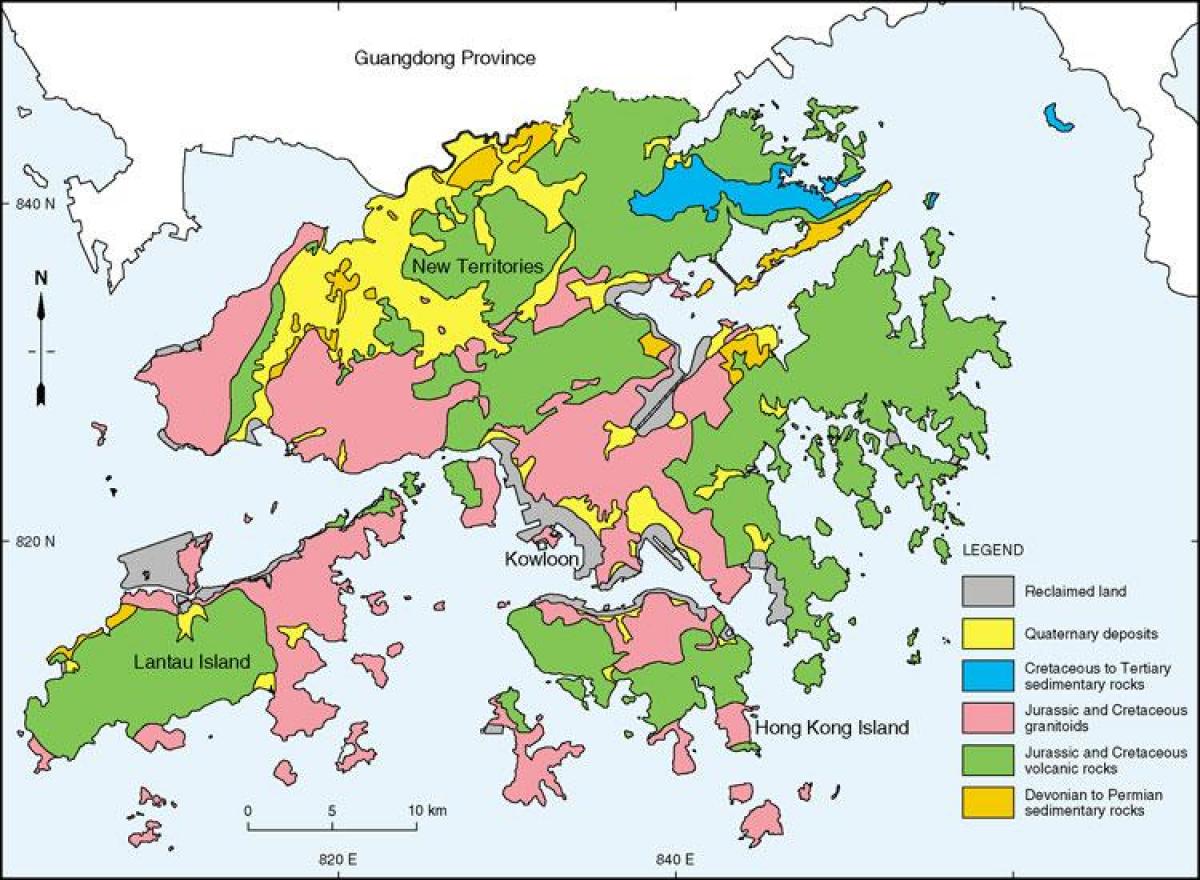 Hong Kong jeolojik harita
