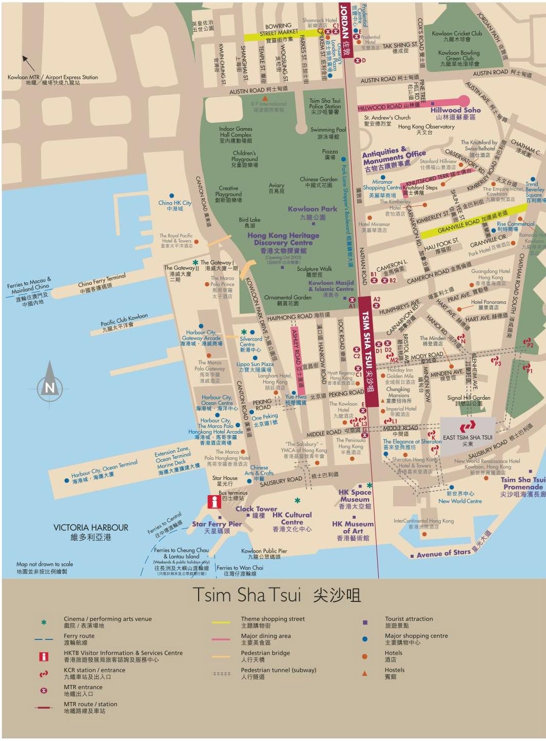 Hong Kong Kowloon haritası