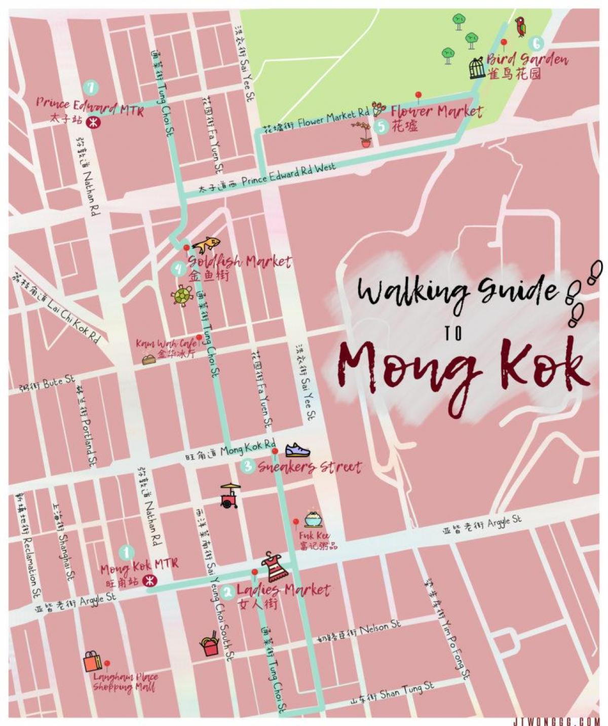 Mong Kok, Hong Kong haritası