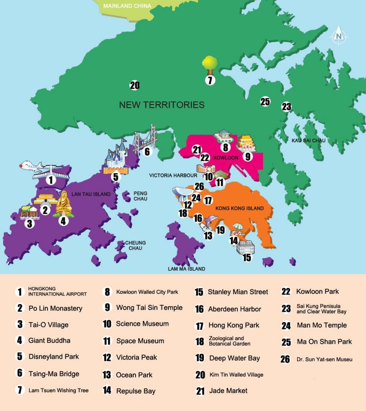 yeni bölgeler haritası, Hong Kong