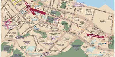Hong Kong merkezi harita