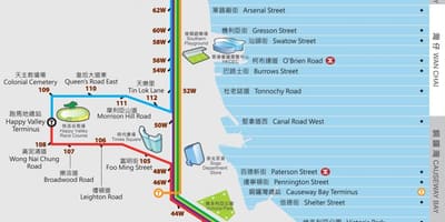 Hong Kong ding ding tramvayı göster