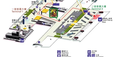 Hong Kong haritası havaalanı