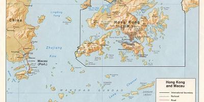 Hong Kong haritası ve Macau