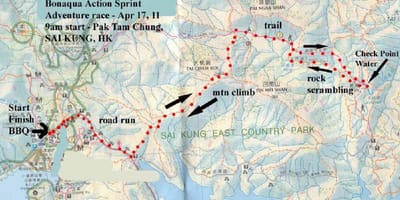 Sai Kung haritası Hong Kong