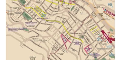 Sheung Wan MTR istasyonu haritası